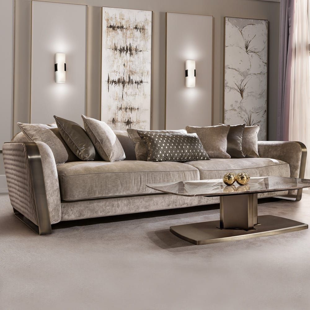 Sofa góc L bouclé Oslo